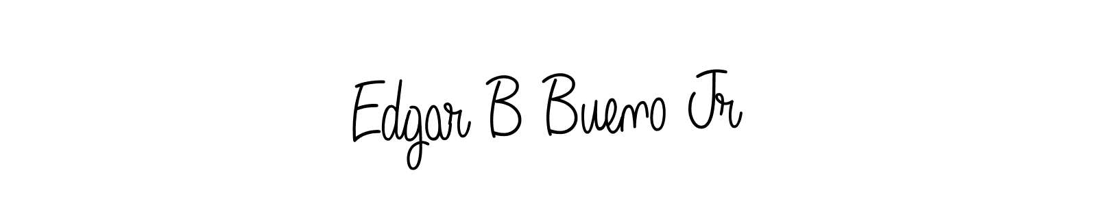 The best way (Angelique-Rose-font-FFP) to make a short signature is to pick only two or three words in your name. The name Edgar B Bueno Jr include a total of six letters. For converting this name. Edgar B Bueno Jr signature style 5 images and pictures png