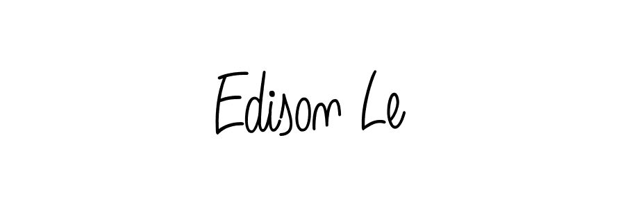 Create a beautiful signature design for name Edison Le. With this signature (Angelique-Rose-font-FFP) fonts, you can make a handwritten signature for free. Edison Le signature style 5 images and pictures png