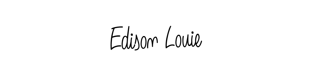 See photos of Edison Louie official signature by Spectra . Check more albums & portfolios. Read reviews & check more about Angelique-Rose-font-FFP font. Edison Louie signature style 5 images and pictures png