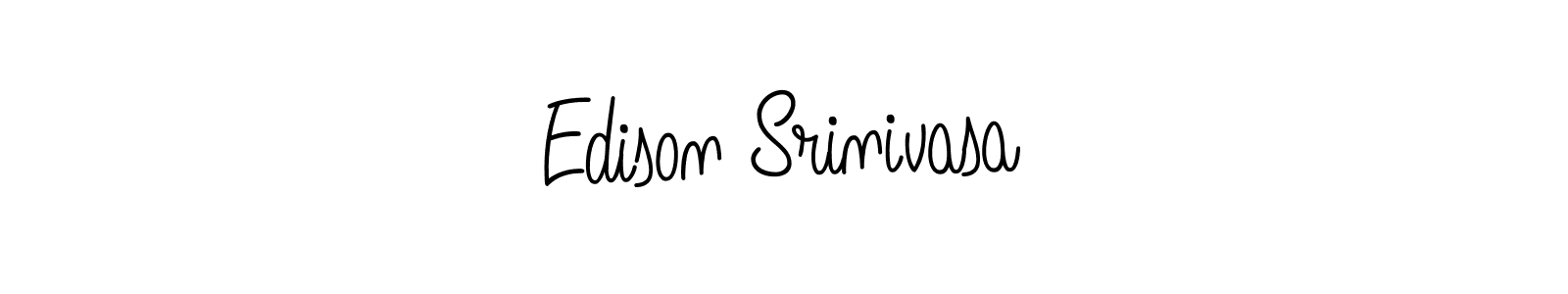 if you are searching for the best signature style for your name Edison Srinivasa. so please give up your signature search. here we have designed multiple signature styles  using Angelique-Rose-font-FFP. Edison Srinivasa signature style 5 images and pictures png