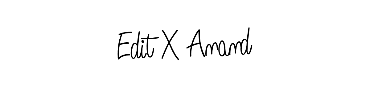 The best way (Angelique-Rose-font-FFP) to make a short signature is to pick only two or three words in your name. The name Edit X Anand include a total of six letters. For converting this name. Edit X Anand signature style 5 images and pictures png