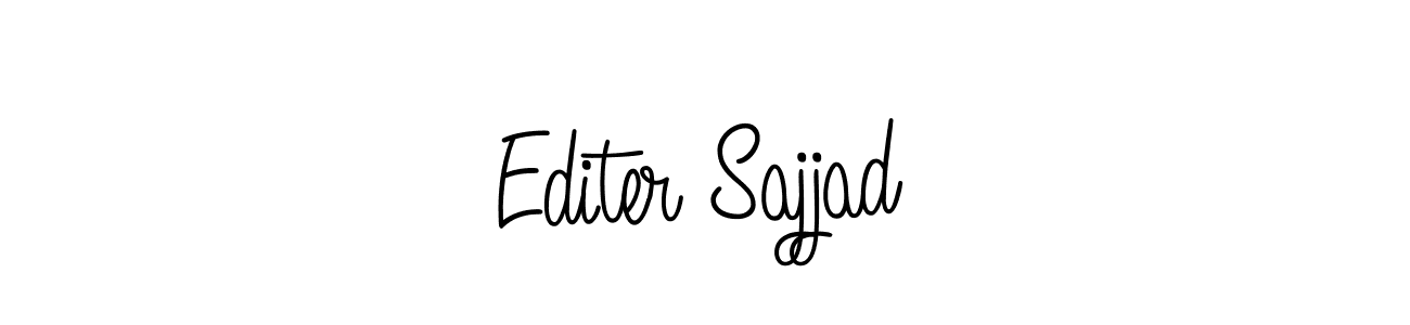 Here are the top 10 professional signature styles for the name Editer Sajjad. These are the best autograph styles you can use for your name. Editer Sajjad signature style 5 images and pictures png