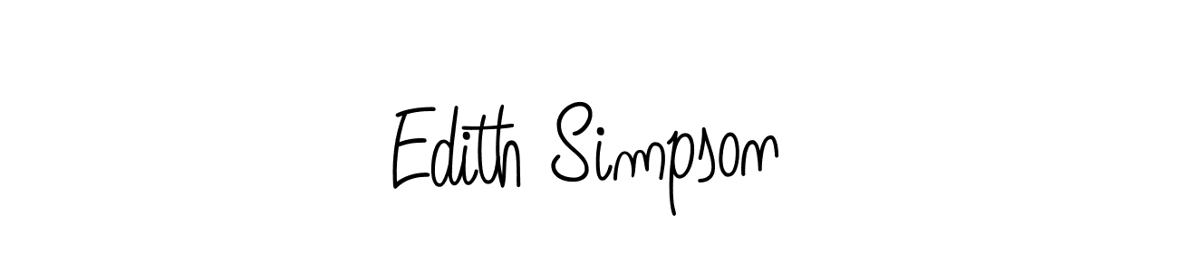 This is the best signature style for the Edith Simpson name. Also you like these signature font (Angelique-Rose-font-FFP). Mix name signature. Edith Simpson signature style 5 images and pictures png
