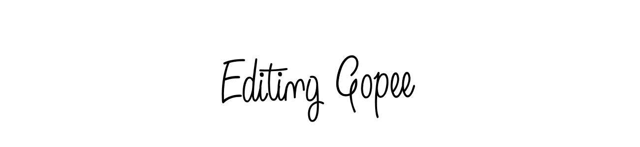 How to Draw Editing Gopee signature style? Angelique-Rose-font-FFP is a latest design signature styles for name Editing Gopee. Editing Gopee signature style 5 images and pictures png