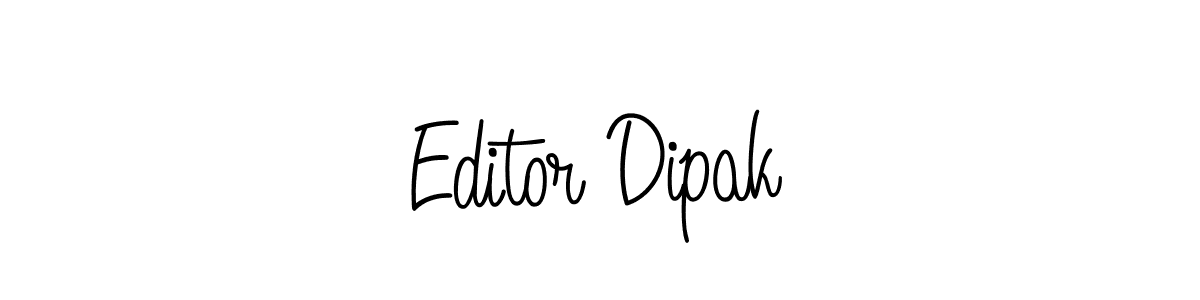 Also You can easily find your signature by using the search form. We will create Editor Dipak name handwritten signature images for you free of cost using Angelique-Rose-font-FFP sign style. Editor Dipak signature style 5 images and pictures png