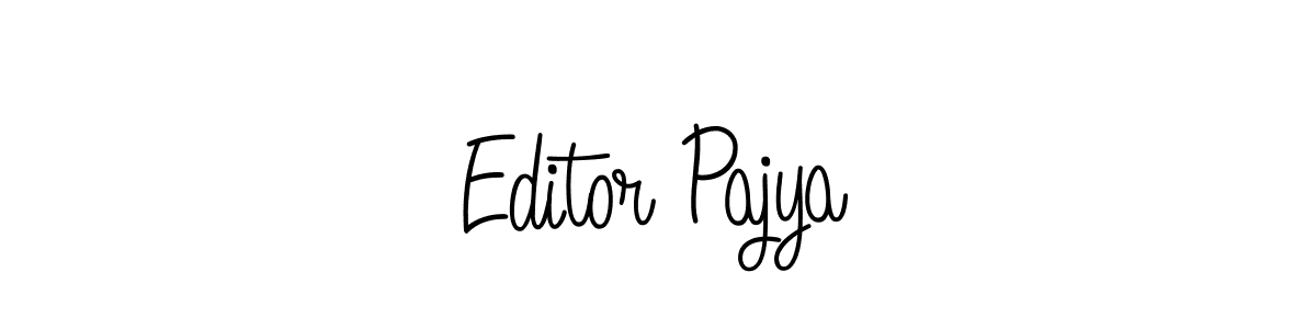Make a short Editor Pajya signature style. Manage your documents anywhere anytime using Angelique-Rose-font-FFP. Create and add eSignatures, submit forms, share and send files easily. Editor Pajya signature style 5 images and pictures png