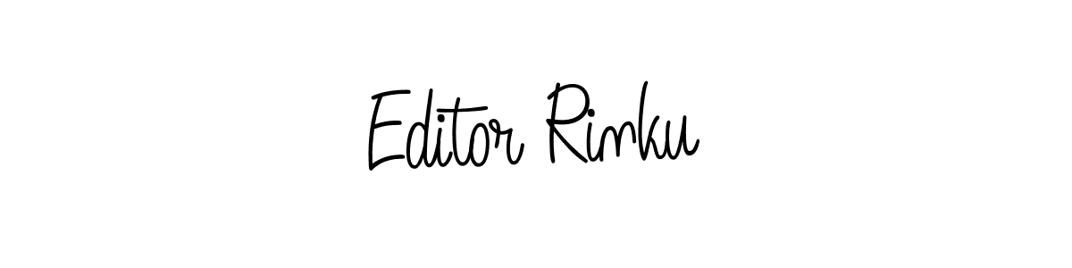 Create a beautiful signature design for name Editor Rinku. With this signature (Angelique-Rose-font-FFP) fonts, you can make a handwritten signature for free. Editor Rinku signature style 5 images and pictures png