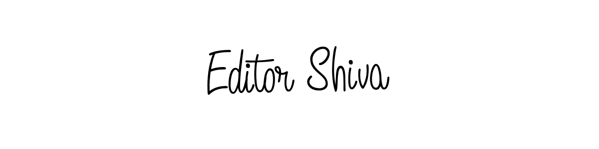 The best way (Angelique-Rose-font-FFP) to make a short signature is to pick only two or three words in your name. The name Editor Shiva include a total of six letters. For converting this name. Editor Shiva signature style 5 images and pictures png