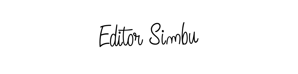Once you've used our free online signature maker to create your best signature Angelique-Rose-font-FFP style, it's time to enjoy all of the benefits that Editor Simbu name signing documents. Editor Simbu signature style 5 images and pictures png