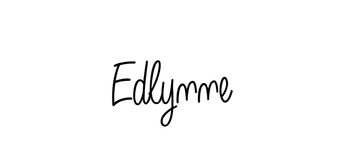 Edlynne stylish signature style. Best Handwritten Sign (Angelique-Rose-font-FFP) for my name. Handwritten Signature Collection Ideas for my name Edlynne. Edlynne signature style 5 images and pictures png