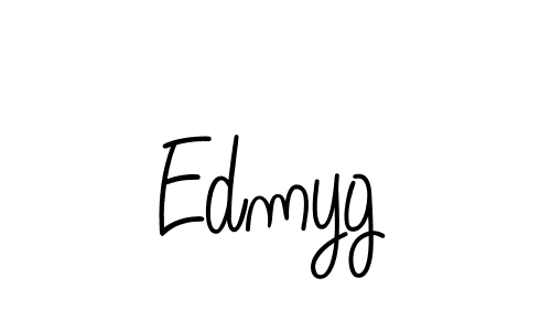 Edmyg stylish signature style. Best Handwritten Sign (Angelique-Rose-font-FFP) for my name. Handwritten Signature Collection Ideas for my name Edmyg. Edmyg signature style 5 images and pictures png