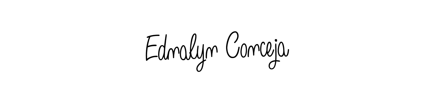 Once you've used our free online signature maker to create your best signature Angelique-Rose-font-FFP style, it's time to enjoy all of the benefits that Ednalyn Conceja name signing documents. Ednalyn Conceja signature style 5 images and pictures png