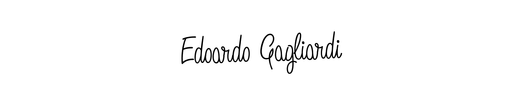 Edoardo Gagliardi stylish signature style. Best Handwritten Sign (Angelique-Rose-font-FFP) for my name. Handwritten Signature Collection Ideas for my name Edoardo Gagliardi. Edoardo Gagliardi signature style 5 images and pictures png