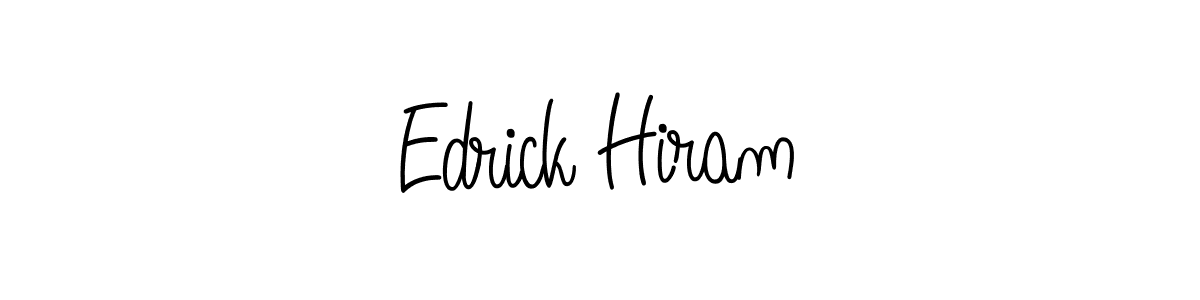 Angelique-Rose-font-FFP is a professional signature style that is perfect for those who want to add a touch of class to their signature. It is also a great choice for those who want to make their signature more unique. Get Edrick Hiram name to fancy signature for free. Edrick Hiram signature style 5 images and pictures png