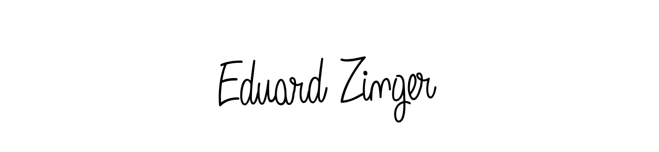 Design your own signature with our free online signature maker. With this signature software, you can create a handwritten (Angelique-Rose-font-FFP) signature for name Eduard Zinger. Eduard Zinger signature style 5 images and pictures png