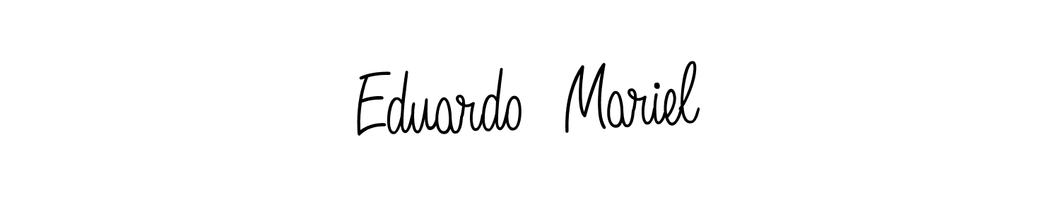 Make a short Eduardo  Mariel signature style. Manage your documents anywhere anytime using Angelique-Rose-font-FFP. Create and add eSignatures, submit forms, share and send files easily. Eduardo  Mariel signature style 5 images and pictures png