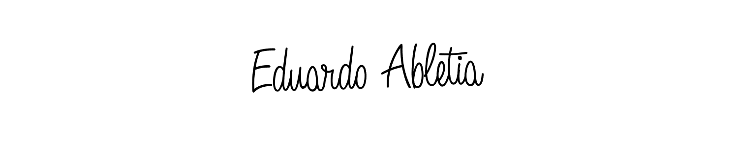 Make a beautiful signature design for name Eduardo Abletia. With this signature (Angelique-Rose-font-FFP) style, you can create a handwritten signature for free. Eduardo Abletia signature style 5 images and pictures png