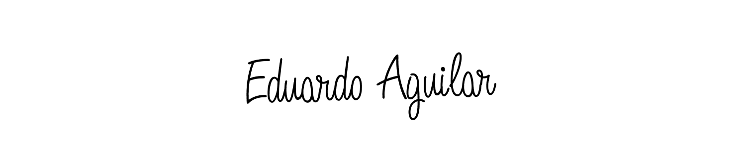 Use a signature maker to create a handwritten signature online. With this signature software, you can design (Angelique-Rose-font-FFP) your own signature for name Eduardo Aguilar. Eduardo Aguilar signature style 5 images and pictures png