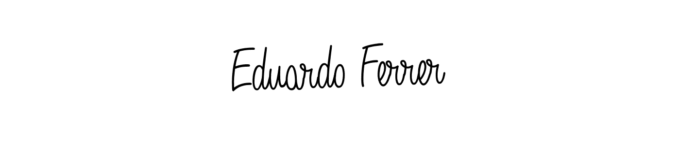 Eduardo Ferrer stylish signature style. Best Handwritten Sign (Angelique-Rose-font-FFP) for my name. Handwritten Signature Collection Ideas for my name Eduardo Ferrer. Eduardo Ferrer signature style 5 images and pictures png