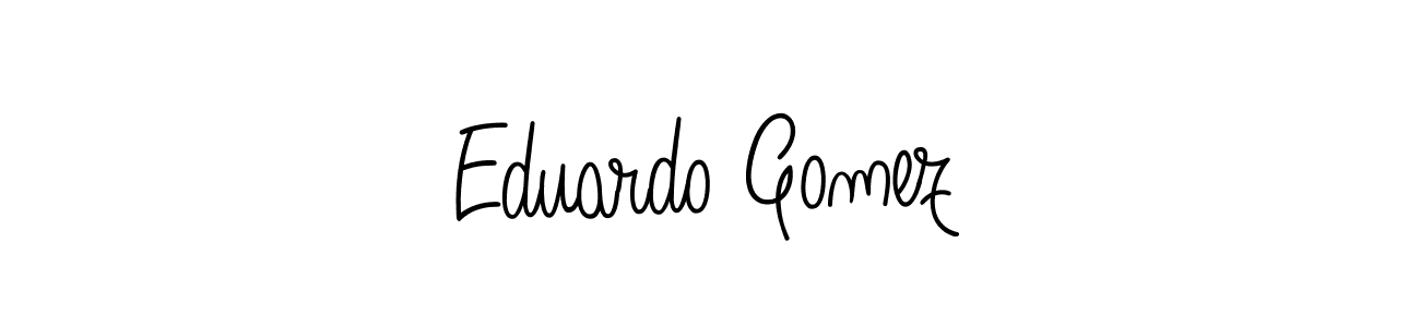 The best way (Angelique-Rose-font-FFP) to make a short signature is to pick only two or three words in your name. The name Eduardo Gomez include a total of six letters. For converting this name. Eduardo Gomez signature style 5 images and pictures png