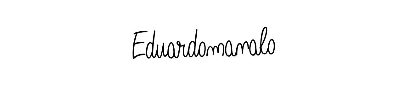 Create a beautiful signature design for name Eduardomanalo. With this signature (Angelique-Rose-font-FFP) fonts, you can make a handwritten signature for free. Eduardomanalo signature style 5 images and pictures png