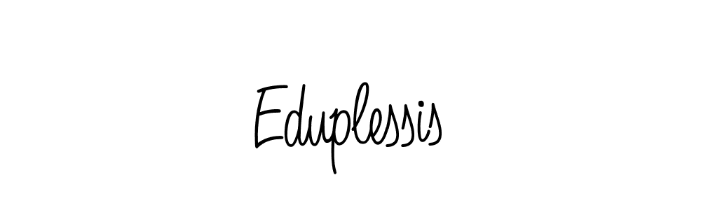How to make Eduplessis name signature. Use Angelique-Rose-font-FFP style for creating short signs online. This is the latest handwritten sign. Eduplessis signature style 5 images and pictures png