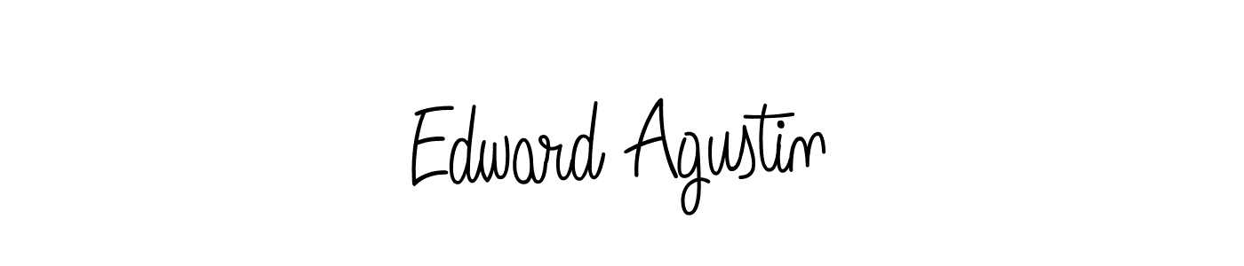 Design your own signature with our free online signature maker. With this signature software, you can create a handwritten (Angelique-Rose-font-FFP) signature for name Edward Agustin. Edward Agustin signature style 5 images and pictures png