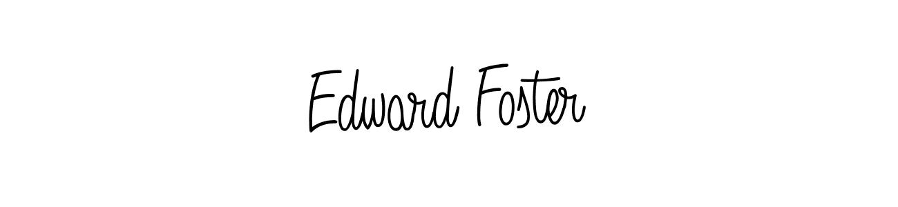 Make a beautiful signature design for name Edward Foster. With this signature (Angelique-Rose-font-FFP) style, you can create a handwritten signature for free. Edward Foster signature style 5 images and pictures png