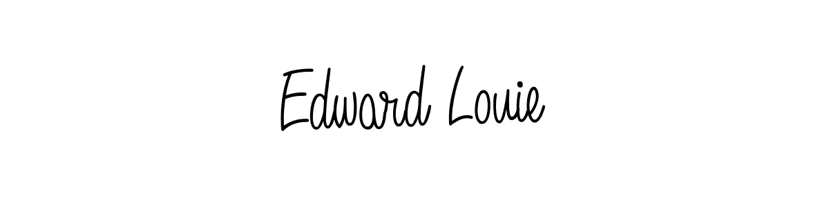 Make a beautiful signature design for name Edward Louie. With this signature (Angelique-Rose-font-FFP) style, you can create a handwritten signature for free. Edward Louie signature style 5 images and pictures png