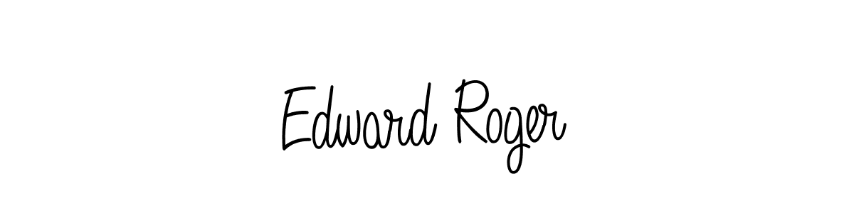 How to make Edward Roger name signature. Use Angelique-Rose-font-FFP style for creating short signs online. This is the latest handwritten sign. Edward Roger signature style 5 images and pictures png