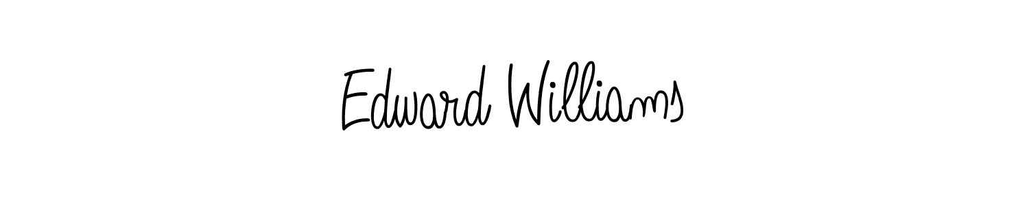 Use a signature maker to create a handwritten signature online. With this signature software, you can design (Angelique-Rose-font-FFP) your own signature for name Edward Williams. Edward Williams signature style 5 images and pictures png