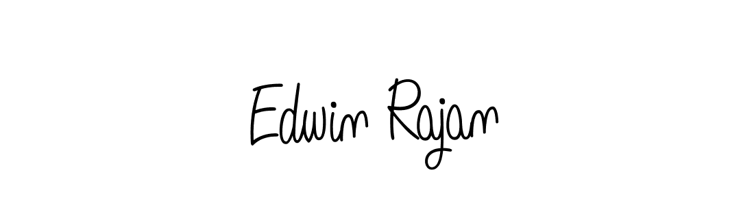 The best way (Angelique-Rose-font-FFP) to make a short signature is to pick only two or three words in your name. The name Edwin Rajan include a total of six letters. For converting this name. Edwin Rajan signature style 5 images and pictures png