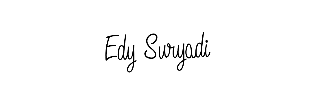 Design your own signature with our free online signature maker. With this signature software, you can create a handwritten (Angelique-Rose-font-FFP) signature for name Edy Suryadi. Edy Suryadi signature style 5 images and pictures png