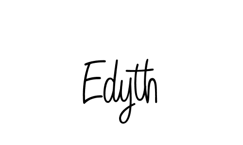 How to make Edyth name signature. Use Angelique-Rose-font-FFP style for creating short signs online. This is the latest handwritten sign. Edyth signature style 5 images and pictures png