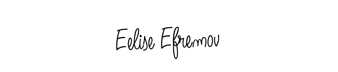 How to make Eelise Efremov signature? Angelique-Rose-font-FFP is a professional autograph style. Create handwritten signature for Eelise Efremov name. Eelise Efremov signature style 5 images and pictures png