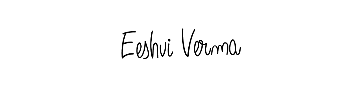 Also we have Eeshvi Verma name is the best signature style. Create professional handwritten signature collection using Angelique-Rose-font-FFP autograph style. Eeshvi Verma signature style 5 images and pictures png