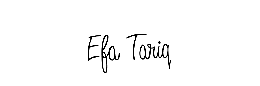 Check out images of Autograph of Efa Tariq name. Actor Efa Tariq Signature Style. Angelique-Rose-font-FFP is a professional sign style online. Efa Tariq signature style 5 images and pictures png