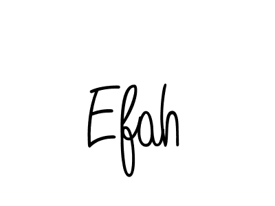 Design your own signature with our free online signature maker. With this signature software, you can create a handwritten (Angelique-Rose-font-FFP) signature for name Efah. Efah signature style 5 images and pictures png