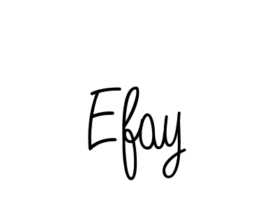 Efay stylish signature style. Best Handwritten Sign (Angelique-Rose-font-FFP) for my name. Handwritten Signature Collection Ideas for my name Efay. Efay signature style 5 images and pictures png