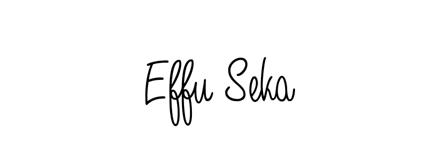 Effu Seka stylish signature style. Best Handwritten Sign (Angelique-Rose-font-FFP) for my name. Handwritten Signature Collection Ideas for my name Effu Seka. Effu Seka signature style 5 images and pictures png