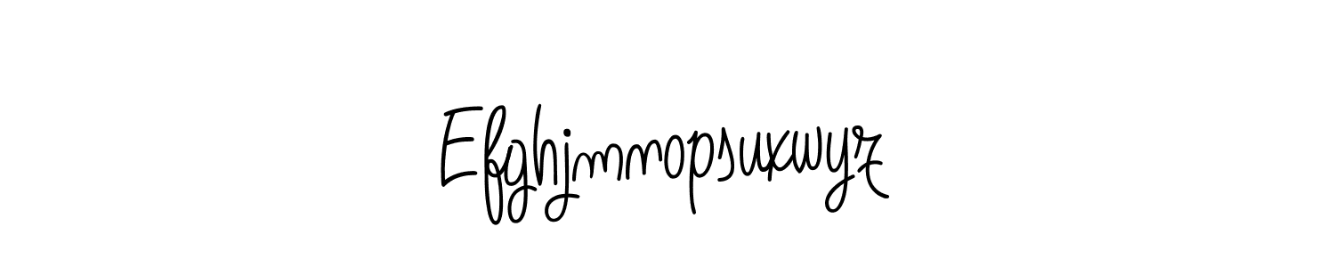 How to make Efghjmnopsuxwyz name signature. Use Angelique-Rose-font-FFP style for creating short signs online. This is the latest handwritten sign. Efghjmnopsuxwyz signature style 5 images and pictures png