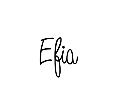 How to make Efia name signature. Use Angelique-Rose-font-FFP style for creating short signs online. This is the latest handwritten sign. Efia signature style 5 images and pictures png