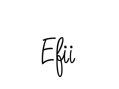 You should practise on your own different ways (Angelique-Rose-font-FFP) to write your name (Efii) in signature. don't let someone else do it for you. Efii signature style 5 images and pictures png