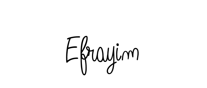 Make a beautiful signature design for name Efrayim. With this signature (Angelique-Rose-font-FFP) style, you can create a handwritten signature for free. Efrayim signature style 5 images and pictures png