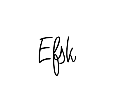 Create a beautiful signature design for name Efsk. With this signature (Angelique-Rose-font-FFP) fonts, you can make a handwritten signature for free. Efsk signature style 5 images and pictures png