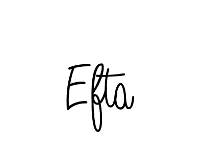 Efta stylish signature style. Best Handwritten Sign (Angelique-Rose-font-FFP) for my name. Handwritten Signature Collection Ideas for my name Efta. Efta signature style 5 images and pictures png