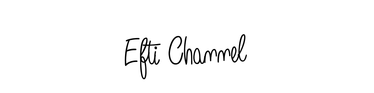 Similarly Angelique-Rose-font-FFP is the best handwritten signature design. Signature creator online .You can use it as an online autograph creator for name Efti Channel. Efti Channel signature style 5 images and pictures png