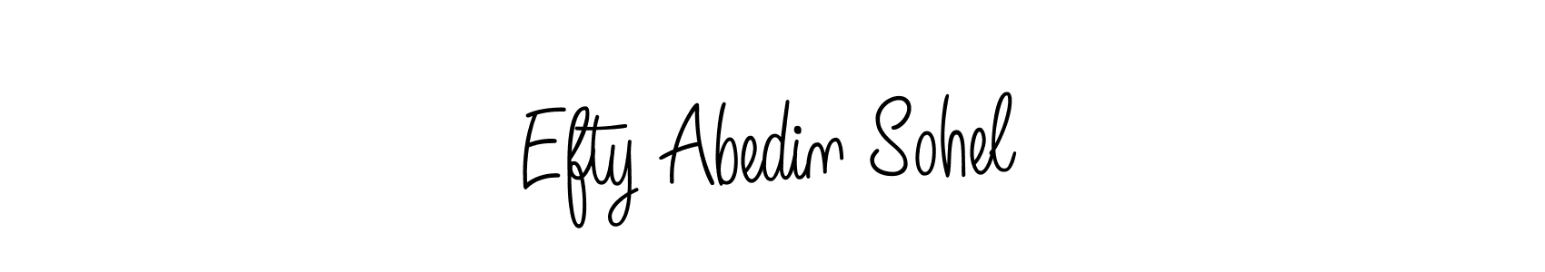 Design your own signature with our free online signature maker. With this signature software, you can create a handwritten (Angelique-Rose-font-FFP) signature for name Efty Abedin Sohel. Efty Abedin Sohel signature style 5 images and pictures png