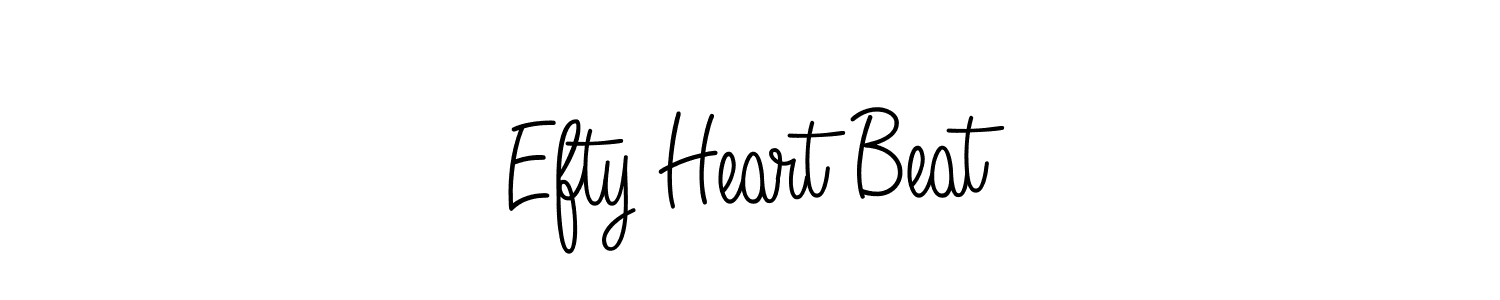 How to Draw Efty Heart Beat signature style? Angelique-Rose-font-FFP is a latest design signature styles for name Efty Heart Beat. Efty Heart Beat signature style 5 images and pictures png