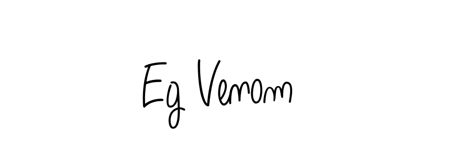 The best way (Angelique-Rose-font-FFP) to make a short signature is to pick only two or three words in your name. The name Eg Venom  include a total of six letters. For converting this name. Eg Venom  signature style 5 images and pictures png